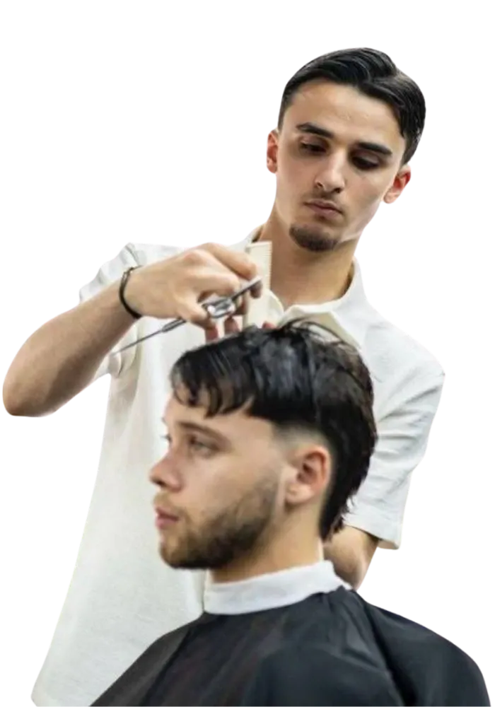Burhan, master barber bij Barber's Inc. Academie